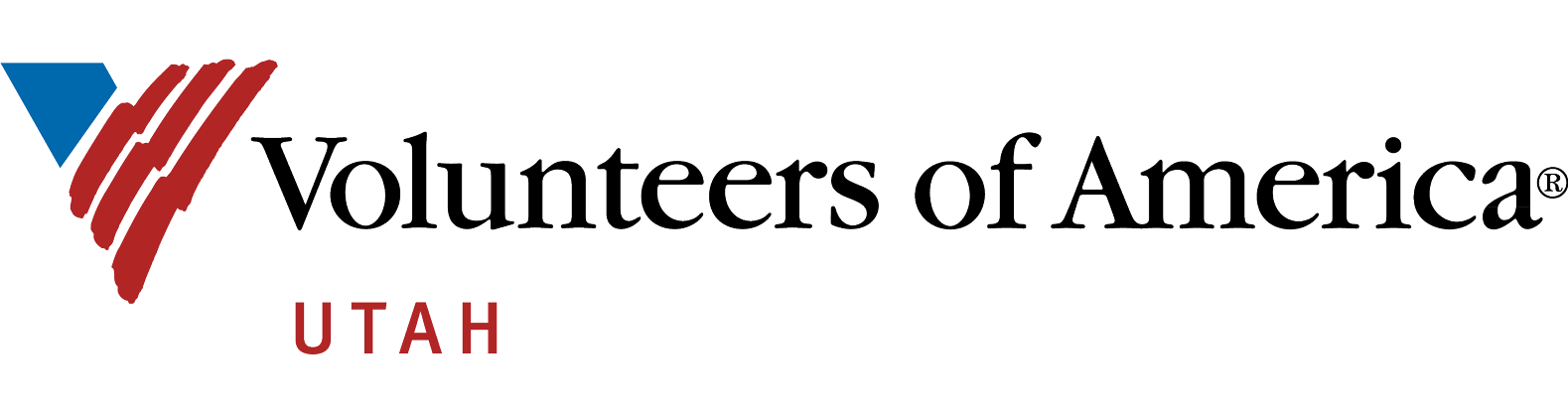 the logo for Volunteers of America Utah